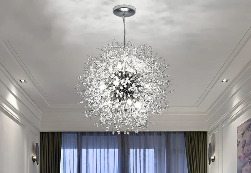 globe ball chandelier